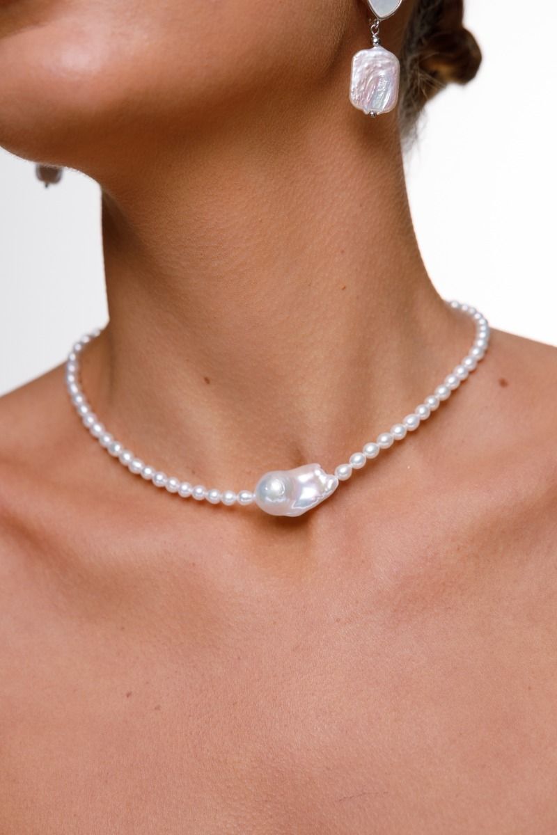 Pearl Choker — Kasumi, Sterling Silver