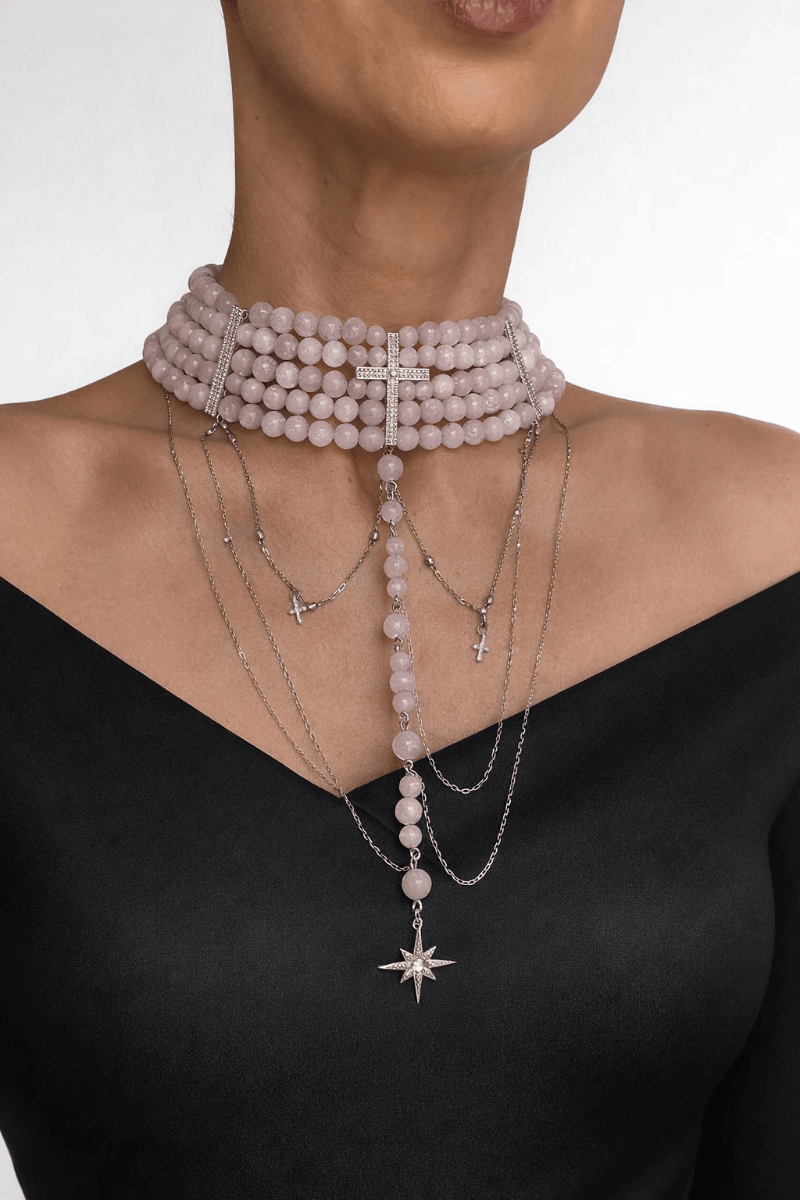 "Diana" Choker — Pink