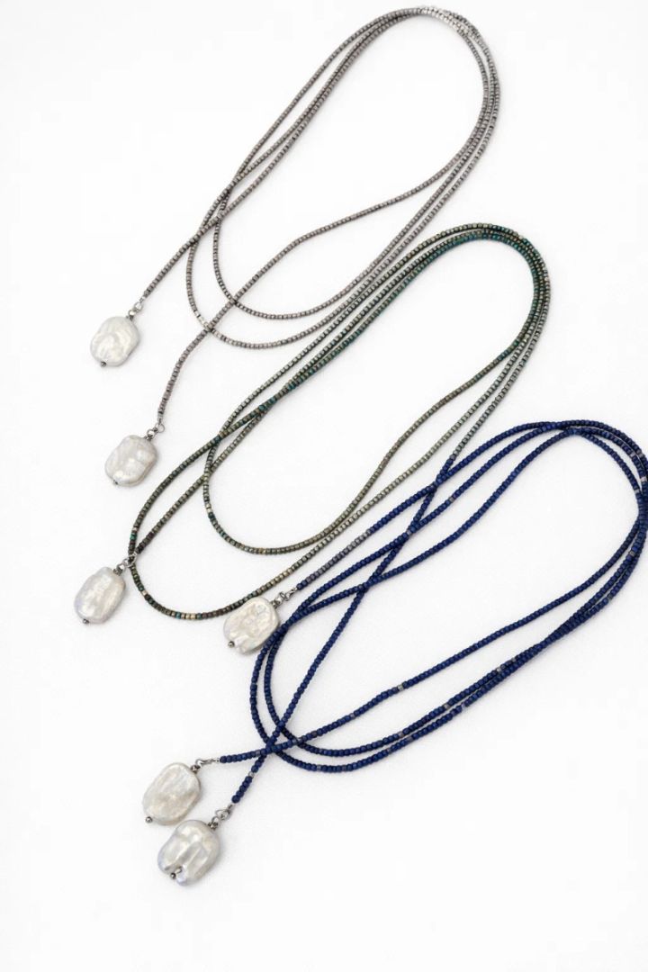 Collar-lariat, hematita